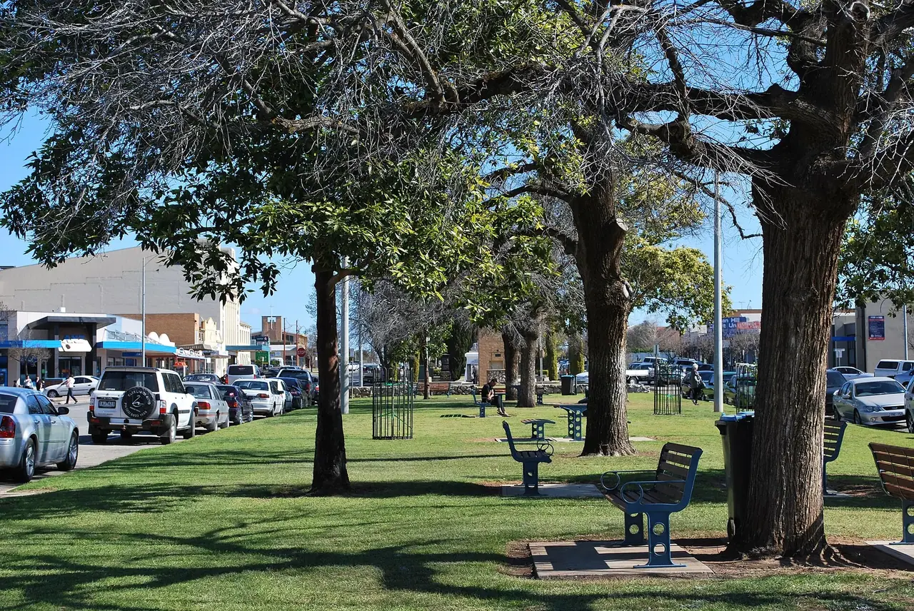 A park in Swan Hill, Victoria